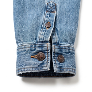 Men's Long Sleeve Denim Shirt Button Up Casual <b>Jacket</b> Washed Blue Pocket <b>Flannel</b> Workwear OEM Custom Logo - Product Image 3