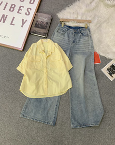 Blusa Corta Informal de Manga Larga para Mujer SUBICI TN2T2N2, Camisa con Botones y Bolsillos con Solapa en el Pecho, Estilo Seda, para Primavera/Verano - Product Image 5