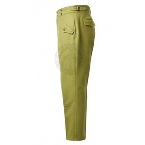 Pantalon de combat allemand professionnel, reproduction historique, coupe droite, léger, en toile écologique, fermeture à boutons, robuste - Product Image 4