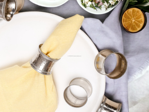 แหวนกระดาษเช็ดปากรูปผีเสื้อสุดหรูทำจากไม้เหล็กและกระดาษสำหรับโต๊ะและงานเลี้ยง - Product Image 2