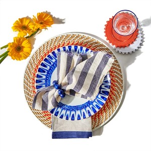 Napperon rond en rotin Bullseye tissé à la main parfait pour la décoration de Table de Thanksgiving et la configuration de la Table à manger - Product Image 3