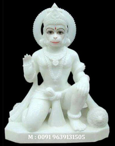 Makrana-estatua de mármol de pie, estatua Hanuman - Product Image 2