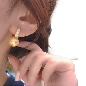 Fabricant en gros, boucles d'oreilles en argent 925 avec perle naturelle, polyvalentes, élégantes, cadeau d'anniversaire avec boîte cadeau élégante - Product Image 5