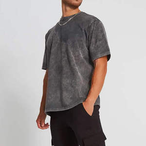 เสื้อยืดผู้ชายลายซันเฟด ลดราคาพิเศษ สไตล์ลำลอง สตรีทแวร์ ผ้าฝ้าย 100% ซักย้อมสีเอซิด รับสกรีนลายตามสั่ง - Product Image 5