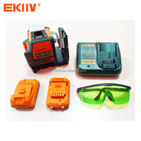 Fournisseurs de niveaux laser rotatifs automatiques 3d 12 lignes de qualité industrielle Nivellement automatique 360 Niveaux laser à faisceau vert polyvalents