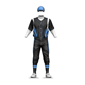Maillots de baseball personnalisés à marque privée, uniformes courts, couleurs et tailles personnalisées, impression par sublimation, tissu respirant antibactérien - Product Image 1