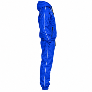 Ensemble de survêtement décontracté deux pièces pour homme en tissu mémoire de polyester tissé, coupe-vent et pantalon, avec logo personnalisé, collection automne 2026 - Product Image 2