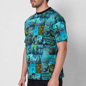 Men's O-Neck Short Sleeve Cotton T-<b>Shirt</b> <b>Patchwork</b> Print Slim Fit Casual Jersey Top Men Printed T-<b>Shirts</b> Men Customized Tees - Product Image 4