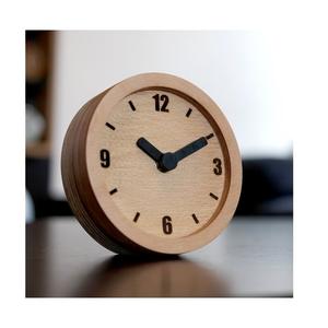 Reloj de Escritorio de Madera Ecológico con Movimiento de Cuarzo Silencioso para Decoración de Oficina y Sala de Estar Disponible al Mejor Precio - Product Image 4