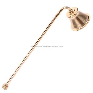 Ali Handicraft – Éteignoir à bougie de luxe vintage en laiton, torsadé, à long manche, écologique, sans fumée, en forme de cloche pour bougies - Product Image 6