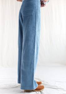 Women's High Waisted Striped <b>Harem</b> Pants Cotton Bamboo Fiber Loose Fit Ankle Length Elastic Waist Casual Autumn <b>Trousers</b> - Product Image 2
