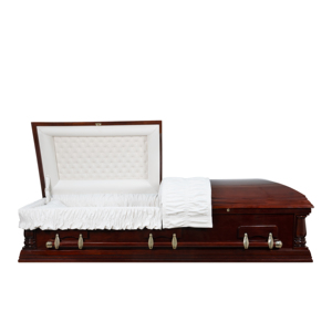Moderno estilo americano SERENITY personalizado OEM ODM adulto ataúd madera maciza Vietnam fabricante suministros funerarios - Product Image 5