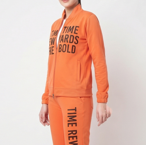 100% Polyester Fleece Jogging Tracksuit <b>Women</b> Crew Neck Track Printed <b>Jacket</b> Jogger Printed Pants Set <b>Women's</b> - Product Image 5