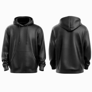 Sweat à capuche en cuir de style unique, collection hiver, taille adulte, streetwear, grande taille, vêtements d'extérieur, haute qualité disponible, sweats à capuche pour hommes - Product Image 6