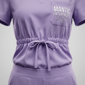 High Quality Wholesale Hygroscopic and Perspiratory V-neck Breathable and Comfortable Leisure Pet Clinic Dentist Nurse <b>Scrub</b> <b>Set</b> - Product Image 2