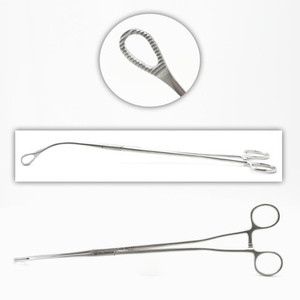 45 °   คีมหนีบแบบวงแหวน ปากยาว 6 นิ้ว 15.2 ซม. ความยาวรวม 12-3/8 นิ้ว 31.4 ซม. ZETOMEDPRO - Product Image 2