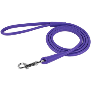 Wholesale Custom Color Leather Dog Leash Solid Pattern Walking <b>Training</b> Leather Dog Leash Leather Leash For German Shepherd Dog - Product Image 2