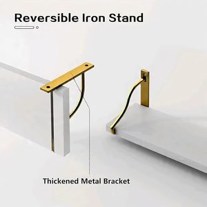 Étagère murale en bois massif à trois niveaux pour cuisine et salle de bain, rangement simple en bois - Product Image 3