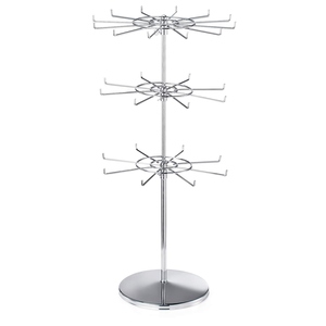 Modern design 3 tier matt black portable cloth <b>drying</b> stand metal retail jewelry <b>rack</b> floor standing customization available - Product Image 2