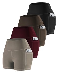 Shorts de Yoga de Cintura Alta para Mujer, Ropa Deportiva sin Costuras, Transpirable, de Spandex/Poliéster, Tejido con Memoria, Secado Rápido, Ecológico - Product Image 1