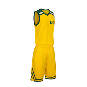 Conjunto de Uniforme de Baloncesto Sublimado Personalizado, Camiseta sin Mangas Amarilla y Verde con Pantalones Cortos, Ajuste Regular, Ropa Deportiva para Adultos - Product Image 5