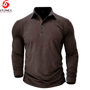 Chemise d'affaires décontractée personnalisée à manches longues avec logo imprimé, design personnalisé pour l'été, 100 % coton écologique - Product Image 3