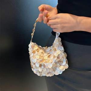 Bolso de Mano Moderno Hecho a Mano con Cuentas Naturales Ecológicas, Tamaño Personalizado, para Regalos de Boda y Festivos, TIMELESS CRAFT - Product Image 3