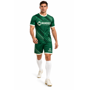 Conjunto de Uniforme de Fútbol, Ropa Deportiva para Equipo, Absorbe la Humedad, Secado Rápido, 100% Poliéster, Camiseta y Pantalones Cortos con Impresión Personalizada, Entrenamiento de Club - Product Image 2