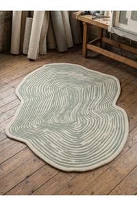 Anti-Slip Natural Woolen Area Rug Modern Abstract Design for Hotel Home Decor <b>Carpet</b> Rugs from Indian Supplier - Product Image 3