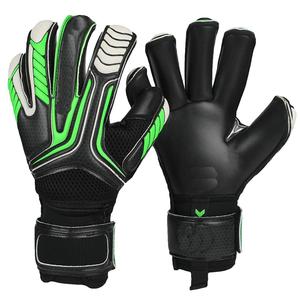 Football Goalkeeper Gloves Full Finger Non Slip Breathable Adjustable Wrist <b>Strap</b> Unisex PU Leather Finger Thumb Protection Pull - Product Image 1
