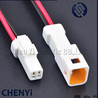 Konektor Elektronik Tahan Air 2 Pin Otomatis dengan Kabel Harness dan Sambungan Butt Plug 02R-JWPF-VSLE-S 02T-JWPF-VSLE-S JWPF-VSLE-D