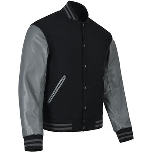 Veste universitaire, veste décontractée pour homme à blocs de couleur avec boutons pour le printemps, l'automne, l'école et le baseball - Product Image 1