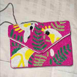 Bolso de mano de lujo hecho a mano con cuentas y bordado artístico, bolso de mano bordado con cuentas de moda para mujer, idea de regalo. - Product Image 6