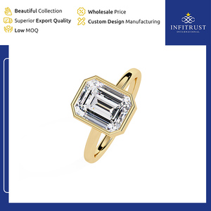 Offre incroyable sur des bagues solitaires en diamant de qualité supérieure, fabriquées à la main en argent sterling 925 avec une clarté VVS, au prix de gros - Product Image 5