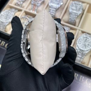 Montre automatique 40MM de haute qualité MiYOTA, classique, de luxe, sportive, entièrement sertie de moissanite, couleur D, VVS, acier inoxydable, unisexe - Product Image 3