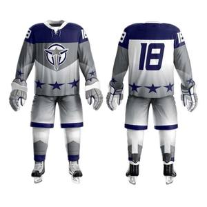 Uniforme de hockey sobre hielo con diseño de logotipo personalizado más popular, uniforme de hockey sobre hielo para adultos, uniformes con diseño de logotipo personalizado para adultos - Product Image 4