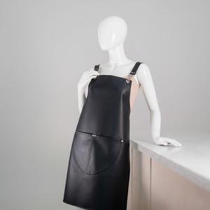 elding Protective Durable Bulk Supplier Durable Leather <b>Apron</b> with Pockets for Chef BBQ Grill <b>Kitchen</b> Bulk Wholesale LPN-0247 - Product Image 5