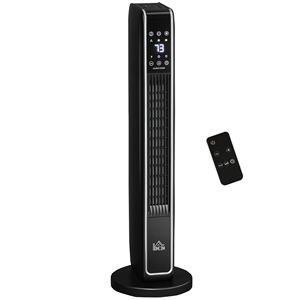 Calentador Eléctrico Portátil 2 en 1 de 1800W, Calentador Oscilante con Temporizador de 8H, Control Remoto y Tres Modos de Calefacción para Interiores - Product Image 1