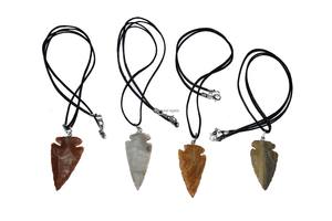 Collar de punta de flecha de cristal azul fengshui de cristales curativos semipreciosos - Product Image 2