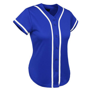 Maillot de sport de baseball haut de gamme, confortable, imprimé par sublimation, pour l'entraînement et les tournois, pour femmes - Product Image 2