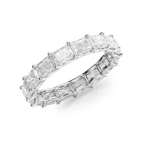 Anillo de Eternidad con Diamantes Cultivados en Laboratorio Lunentia East West Radiant U Prong, Certificado por IGI - Product Image 5