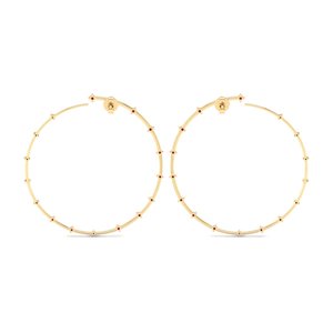 ต่างหูทองคำแท้ 14K ทรงกลม ประดับทับทิม 0.5 กะรัต REYES ขายดี สำหรับผู้หญิง ของขวัญสุดหรูสำหรับงานหมั้น - Product Image 4