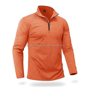 Sudadera con logotipo de media cremallera XL para hombre, conjunto de chándal de lana transpirable gris de diseño personalizado, conjunto informal de Fitness largo de invierno de talla grande - Product Image 5