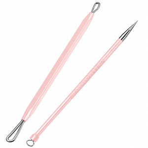 Extractor de Espinillas OPTITECH HEALTHCARE, Tratamiento para el Acné 2 en 1, Herramienta para Eliminar Puntos Negros y Comedones, Doble Cabezal, ABS y Acero Inoxidable - Product Image 1