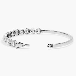 Luxury Women Moissanite Diamond Bracelet 925 Sterling Silver Chain Link Fashion Jewelry Gift - Product Image 3