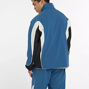 Ensemble de survêtement en nylon pour hommes grande taille, coupe-vent léger en polyester, ensemble de sport décontracté 2 pièces, vente en gros sur mesure - Product Image 2