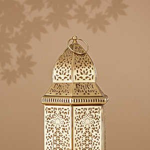2026 Gold Metal Moroccan <b>Candle</b> <b>Holder</b> <b>Lantern</b> Handmade Table Top and Hanging Home Decorations - Product Image 5