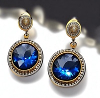 Sublimez votre style : Boucles d'oreilles pendantes en quartz bleu clair, argent sterling rhodié, accessoire unique et étincelant à la mode