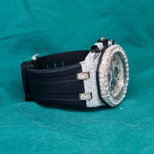 Exclusive Moissanite <b>Watch</b> for <b>Men</b> Iced Out With Round Brilliant Cut VVs Diamond Iced Out Hip Hop Bling <b>Watch</b> for <b>Men</b> USA Uk Buy - Product Image 1