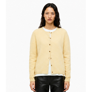 Pull en maille rose oversize pour femme, col en V, manches longues, tricot d'hiver décontracté - Product Image 5